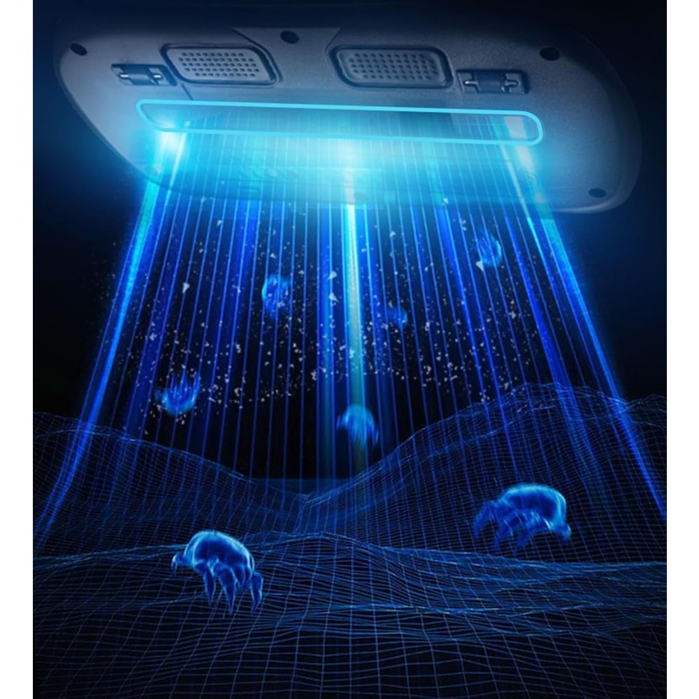 El Süpürgesi Elektrikli Süpürge Elektrikli El Süpürgesi 8KPa Çarşaf Yastık Şarjlı UV-C Işıklı 100W