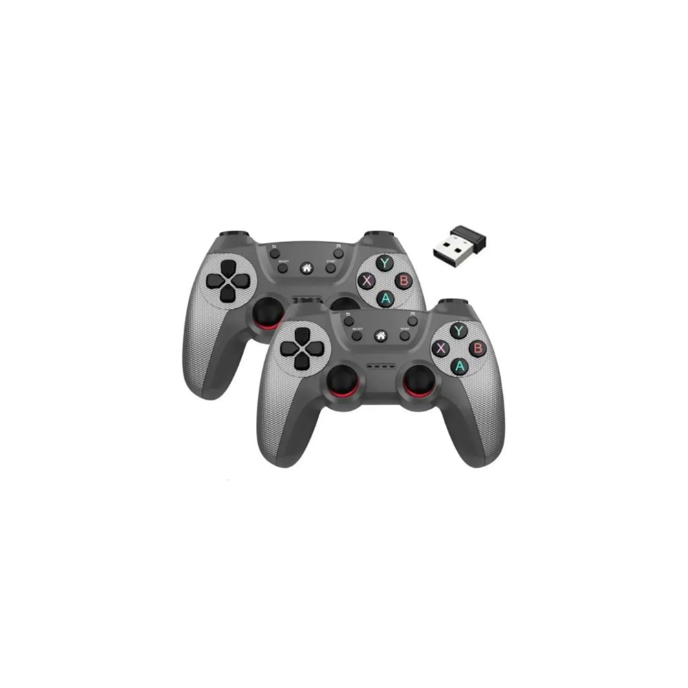 MEGAMUS Joystick Gamepad Çiftli Tv Pc Uyumlu Oyun Konsolu 2.4g Gamepad Double Joystick 2-AD KONSUL G