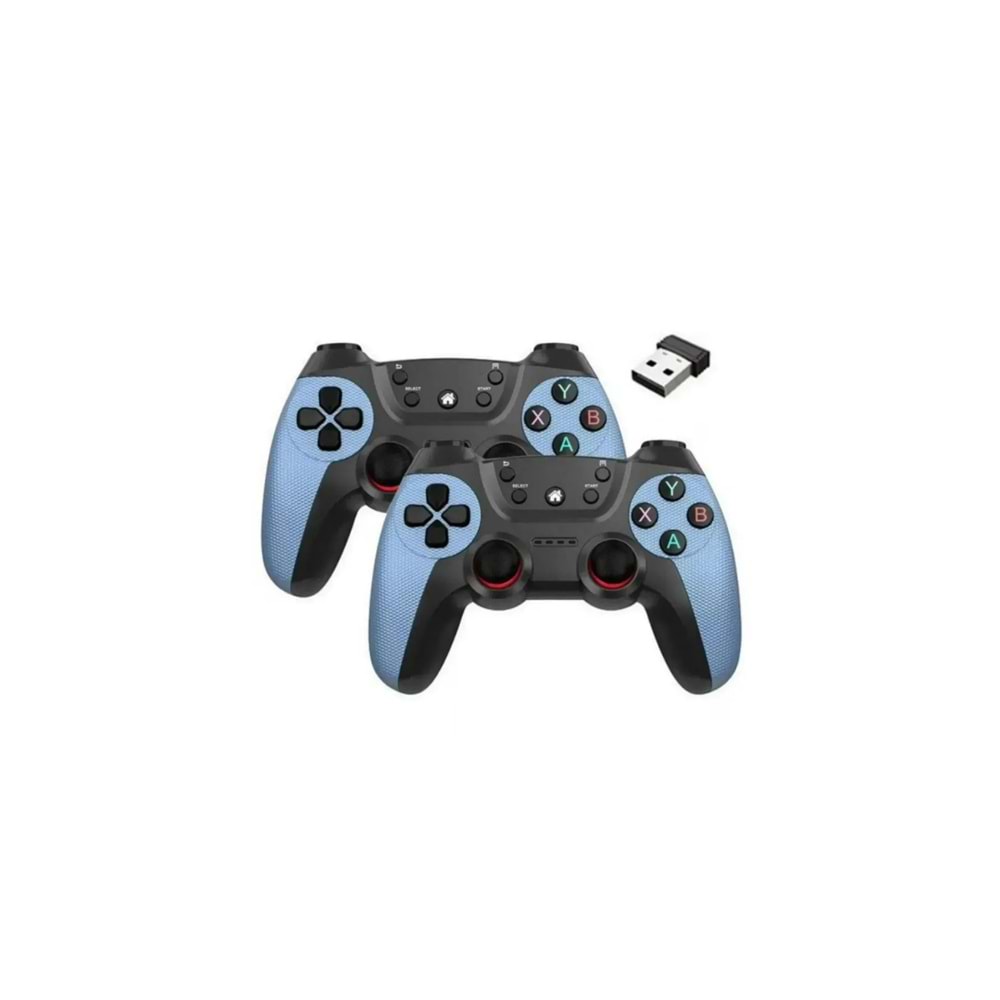 MEGAMUS Joystick Gamepad Çiftli Tv Pc Uyumlu Oyun Konsolu 2.4g Gamepad Double Joystick 2-AD KONSUL M