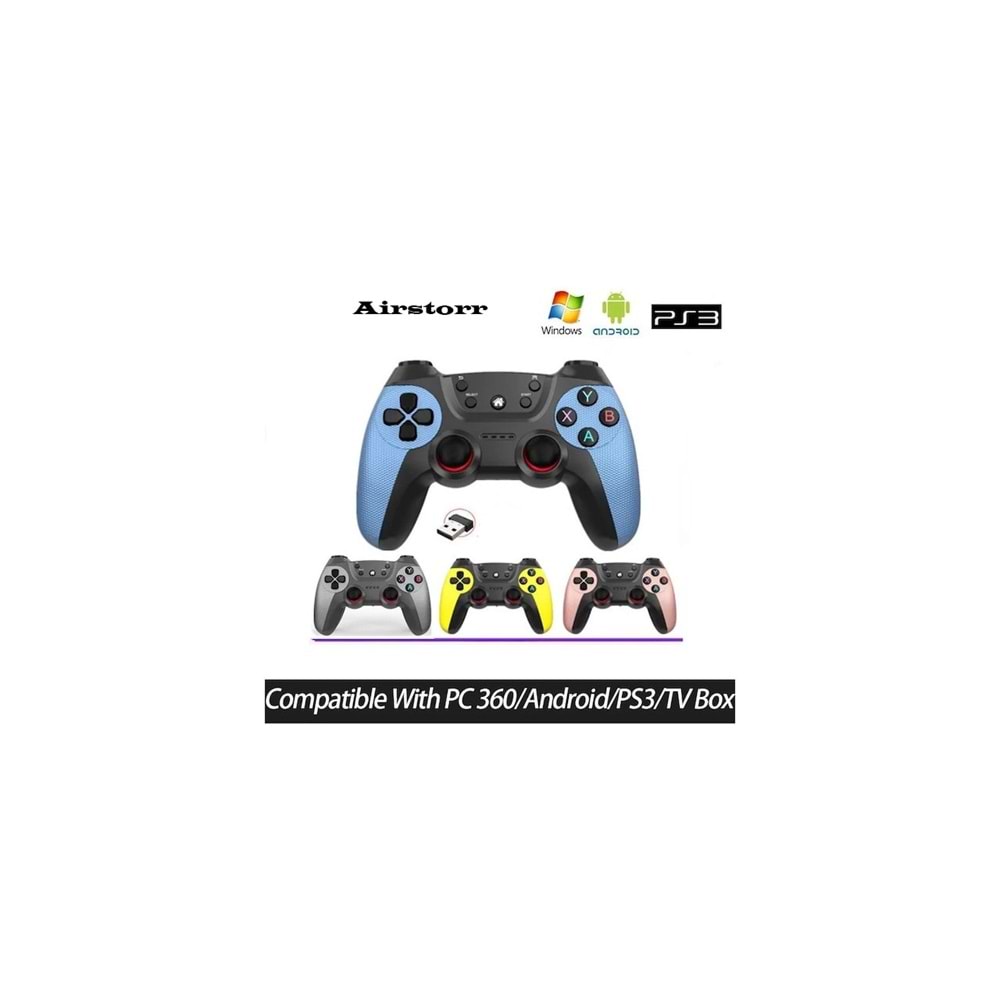 MEGAMUS Joystick Gamepad Çiftli Tv Pc Uyumlu Oyun Konsolu 2.4g Gamepad Double Joystick 2-AD KONSUL M