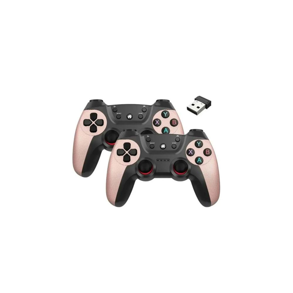 MEGAMUS Joystick Gamepad Çiftli Tv Pc Uyumlu Oyun Konsolu 2.4g Gamepad Double Joystick 2-AD KONSUL P