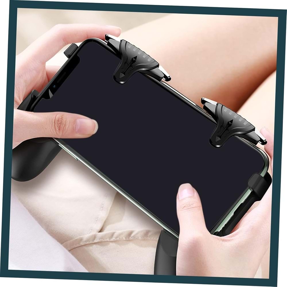 Mobil oyun tetik oyun denetleyicisi Gamepad kaymaz oyunlar Joystick siyah parmak ucu Pubg