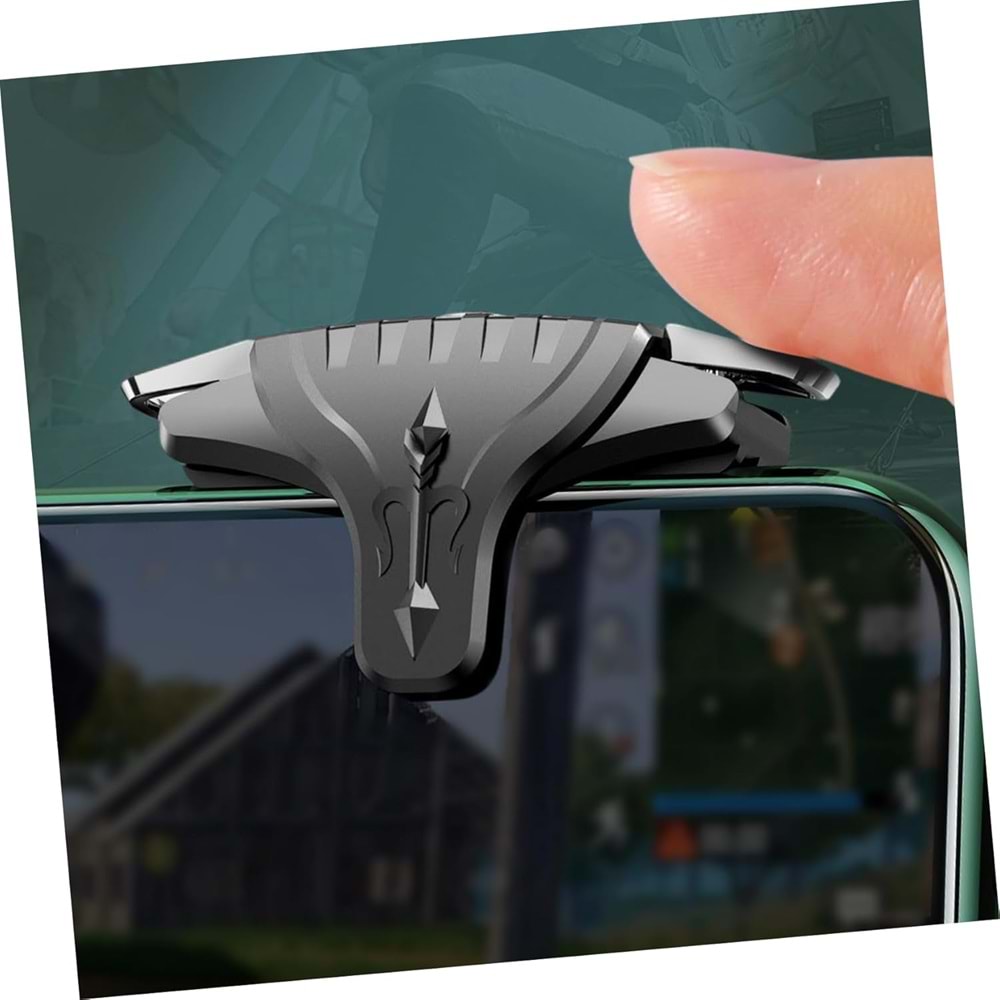 Mobil oyun tetik oyun denetleyicisi Gamepad kaymaz oyunlar Joystick siyah parmak ucu Pubg