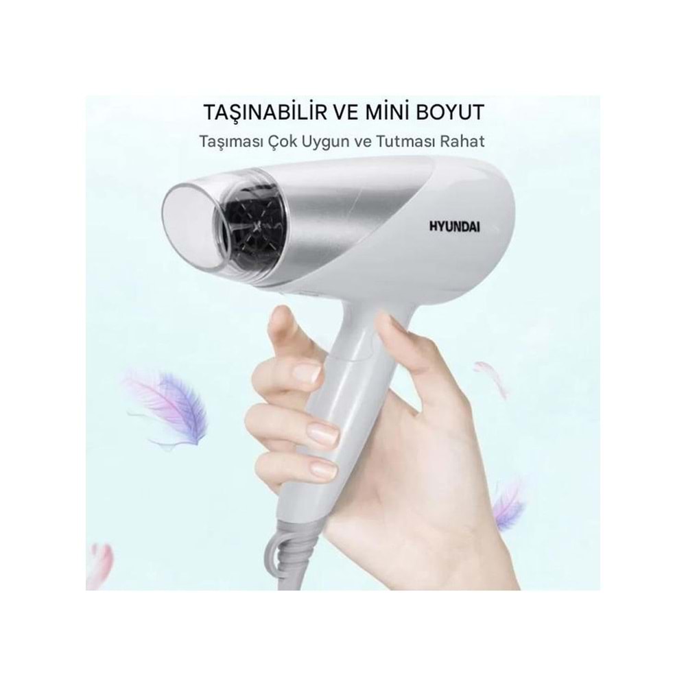 Hyundai Fön Makinesi Saç Kurutma Makinesi HC-123 1200W