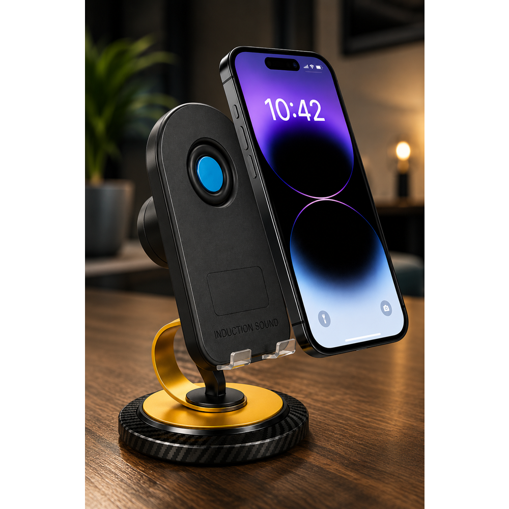 H58 Bluetooth 5.3 & Ses Algılama Modlu RGB Hoparlörlü Telefon Standı