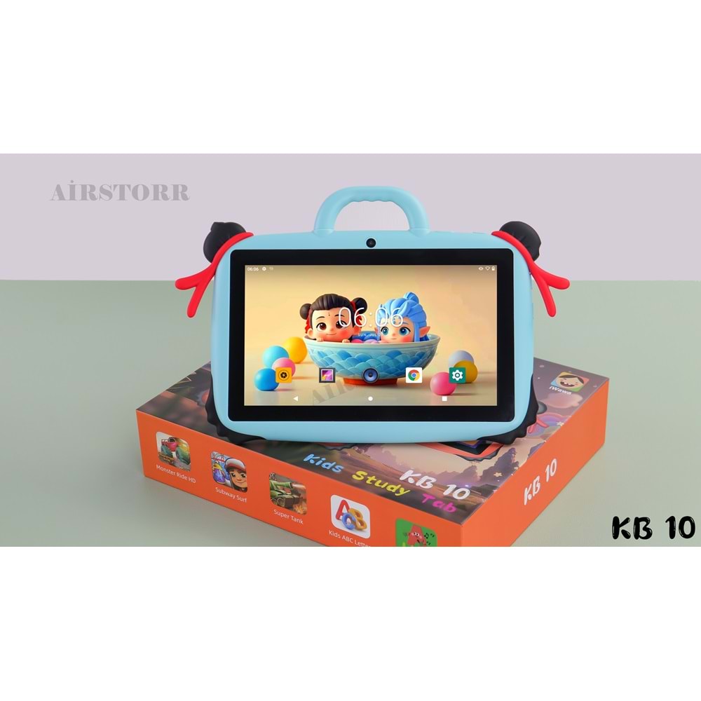 Kalobee 7 inç çocuklara Android tabletler 10.0 32gb + 2gb Rom çocuklar için eğitim Tablet Wifi