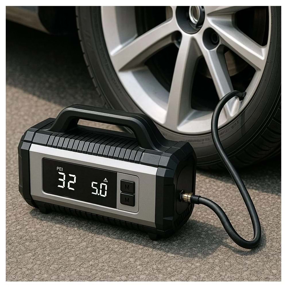 MEGAMUS Yesido VC13 5in1 Araç Akü Acil Durum Takviye Güç Kaynağı ve Hava Kompresörü 12V 150W 10000m