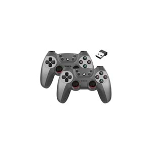 MEGAMUS Joystick Gamepad Çiftli Tv Pc Uyumlu Oyun Konsolu 2.4g Gamepad Double Joystick 2-AD KONSUL G