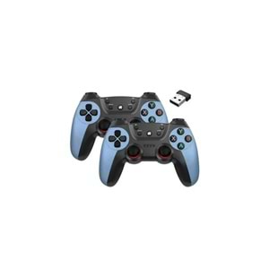 MEGAMUS Joystick Gamepad Çiftli Tv Pc Uyumlu Oyun Konsolu 2.4g Gamepad Double Joystick 2-AD KONSUL M
