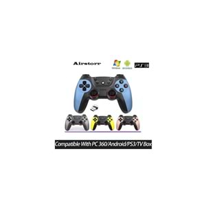 MEGAMUS Joystick Gamepad Çiftli Tv Pc Uyumlu Oyun Konsolu 2.4g Gamepad Double Joystick 2-AD KONSUL M