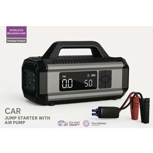 MEGAMUS Yesido VC13 5in1 Araç Akü Acil Durum Takviye Güç Kaynağı ve Hava Kompresörü 12V 150W 10000m