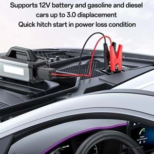 MEGAMUS Yesido VC13 5in1 Araç Akü Acil Durum Takviye Güç Kaynağı ve Hava Kompresörü 12V 150W 10000m