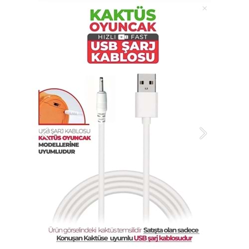 Megamus Konuşan Dans Eden Kaktüs Oyuncak Usb Kablosu Kaktüs şarj Kablosu