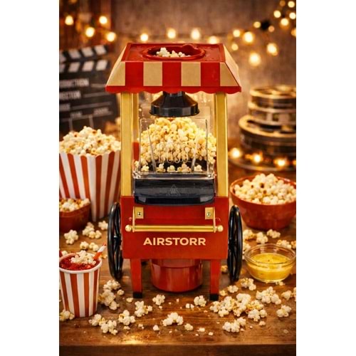 Megamus Mısır Patlatma Makinesi Yağsız Ve Sağlıklı Popcorn